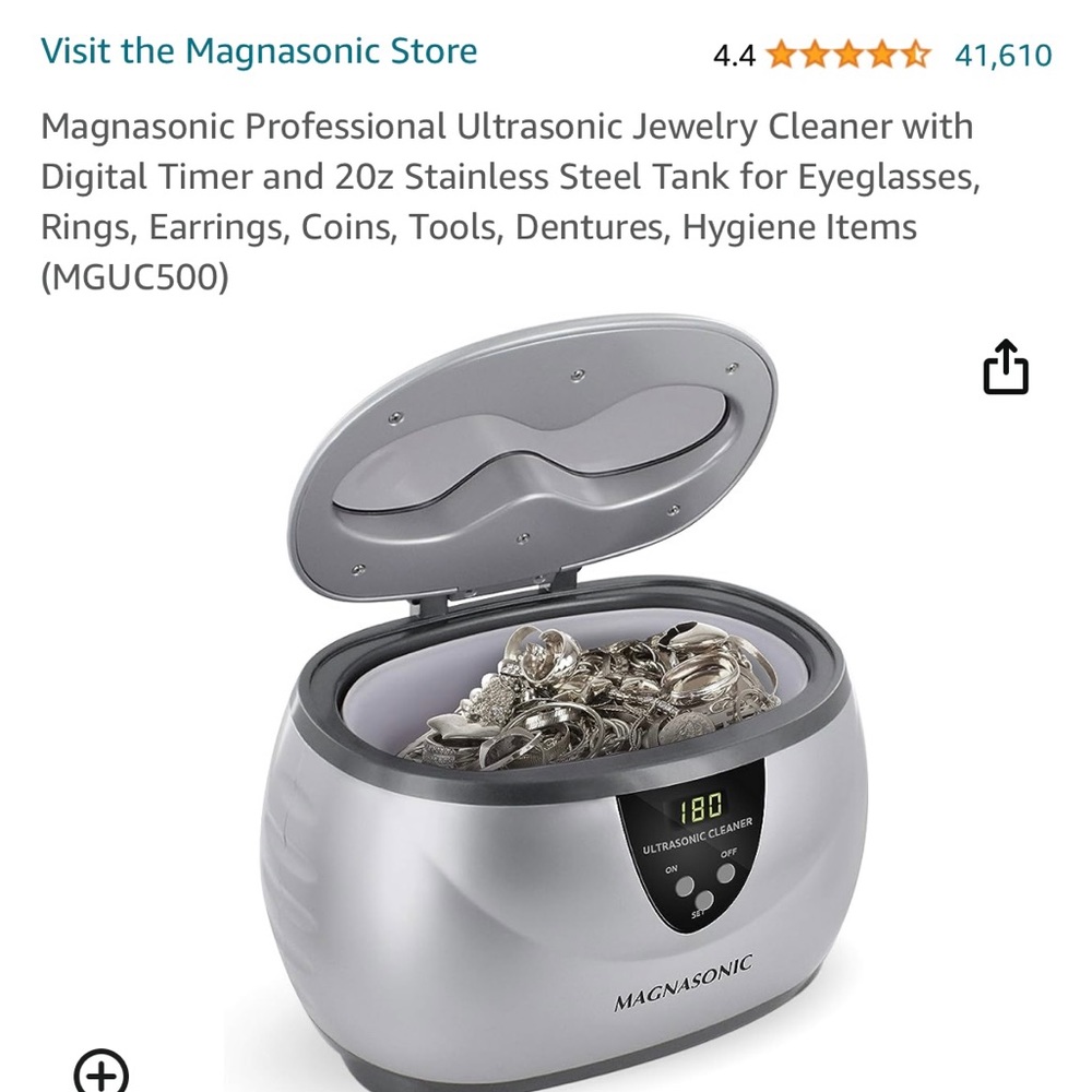 Magnasonic Professional Ultrasonic Jewlery and Eyeglass Cleaner